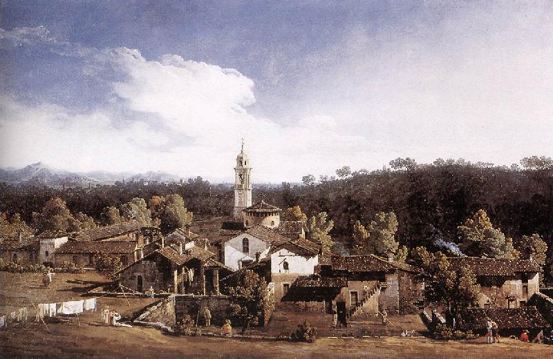 BELLOTTO, Bernardo View of Gazzada near Varese China oil painting art